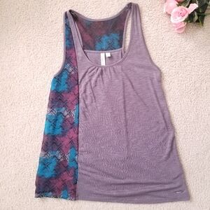 Hang Ten Colorful Paneled Racerback Tank Top